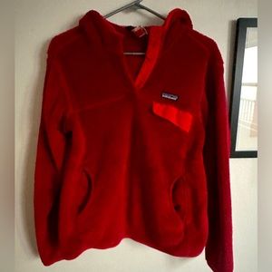 Patagonia Re-Tool Fleece Hoodie- Women’s Medium, Red